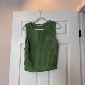 Abercrombie & Fitch Olive Knit Top